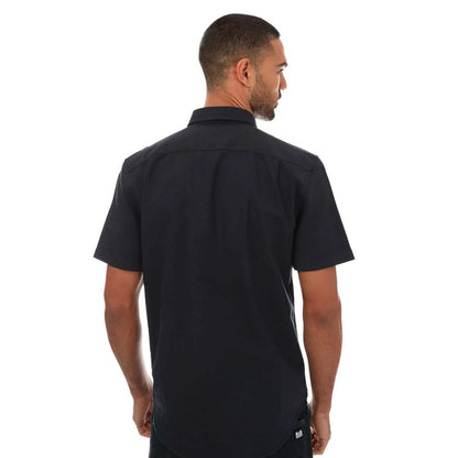 Blue - Back - Lacoste Mens Cotton Regular Shirt