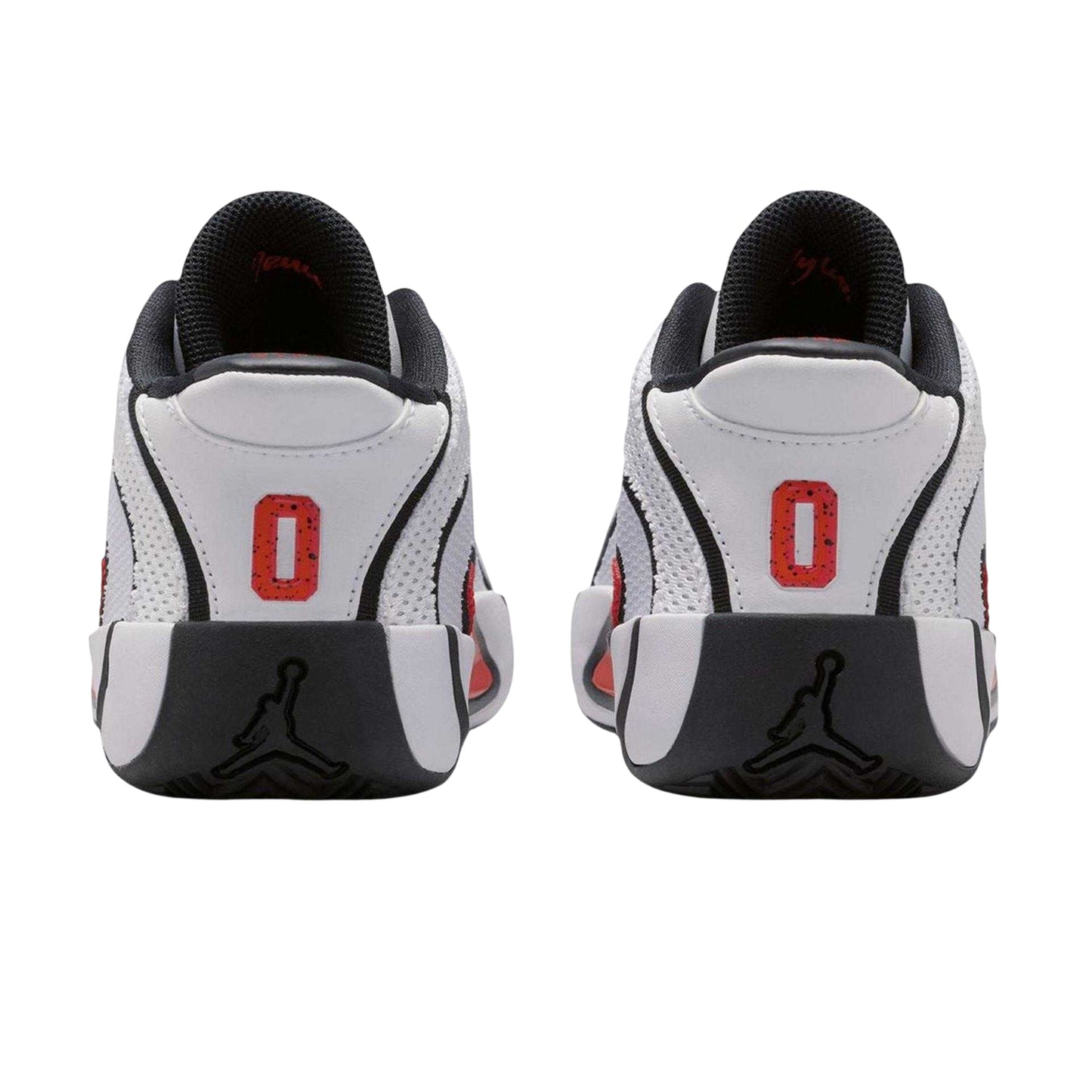 White-Red-Black - Back - Nike Childrens-Kids Air Jordan Tatum 4 Basketball Shoes
