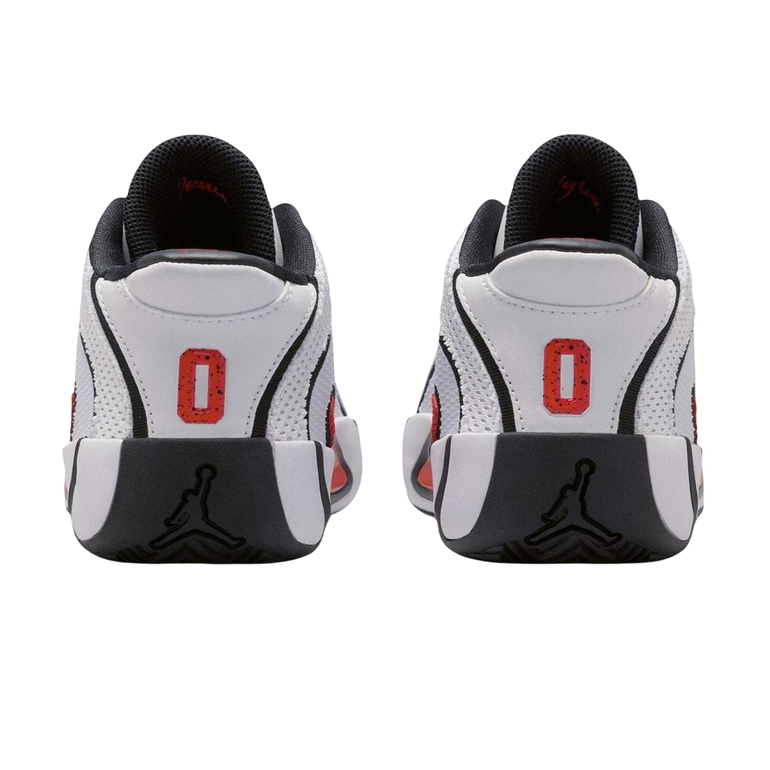 White-Red-Black - Back - Nike Childrens-Kids Air Jordan Tatum 4 Basketball Shoes