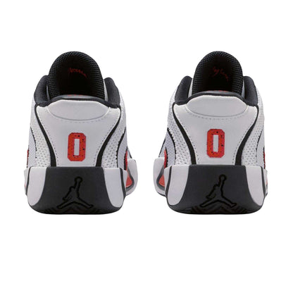 White-Red-Black - Back - Nike Childrens-Kids Air Jordan Tatum 4 Basketball Shoes