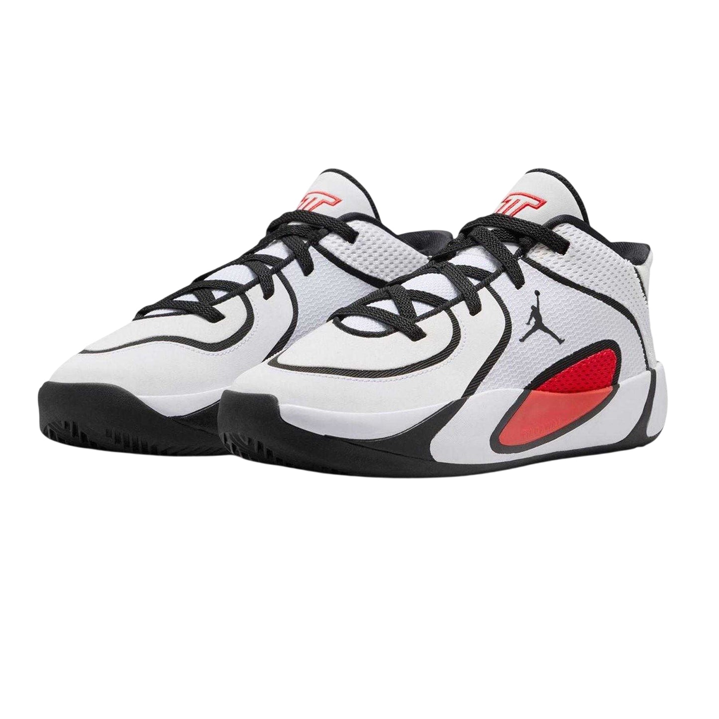 White-Red-Black - Pack Shot - Nike Childrens-Kids Air Jordan Tatum 4 Basketball Shoes