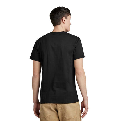Dark Black - Back - G-Star Mens Box Camo T-Shirt