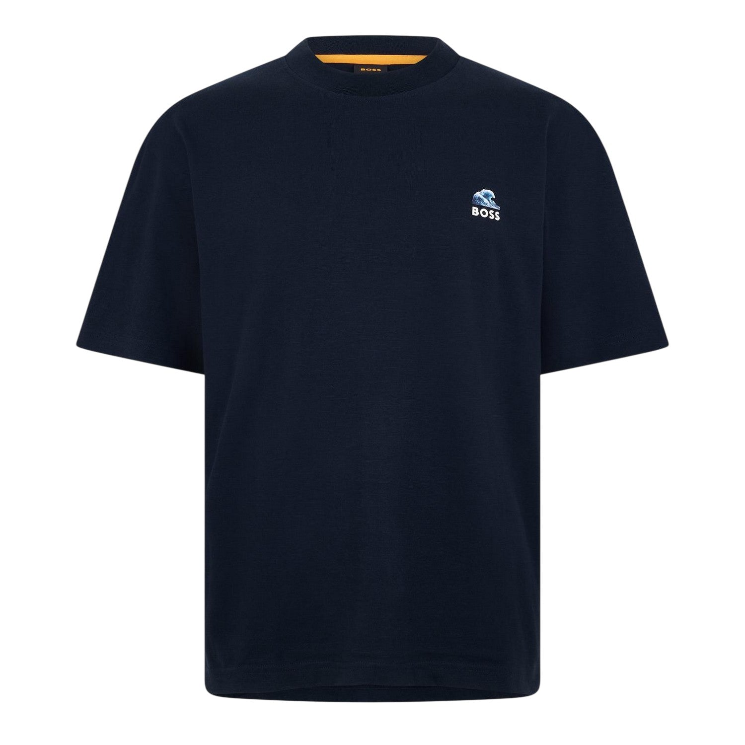 Dark Blue - Front - Boss Mens Embroidered Logo T-Shirt