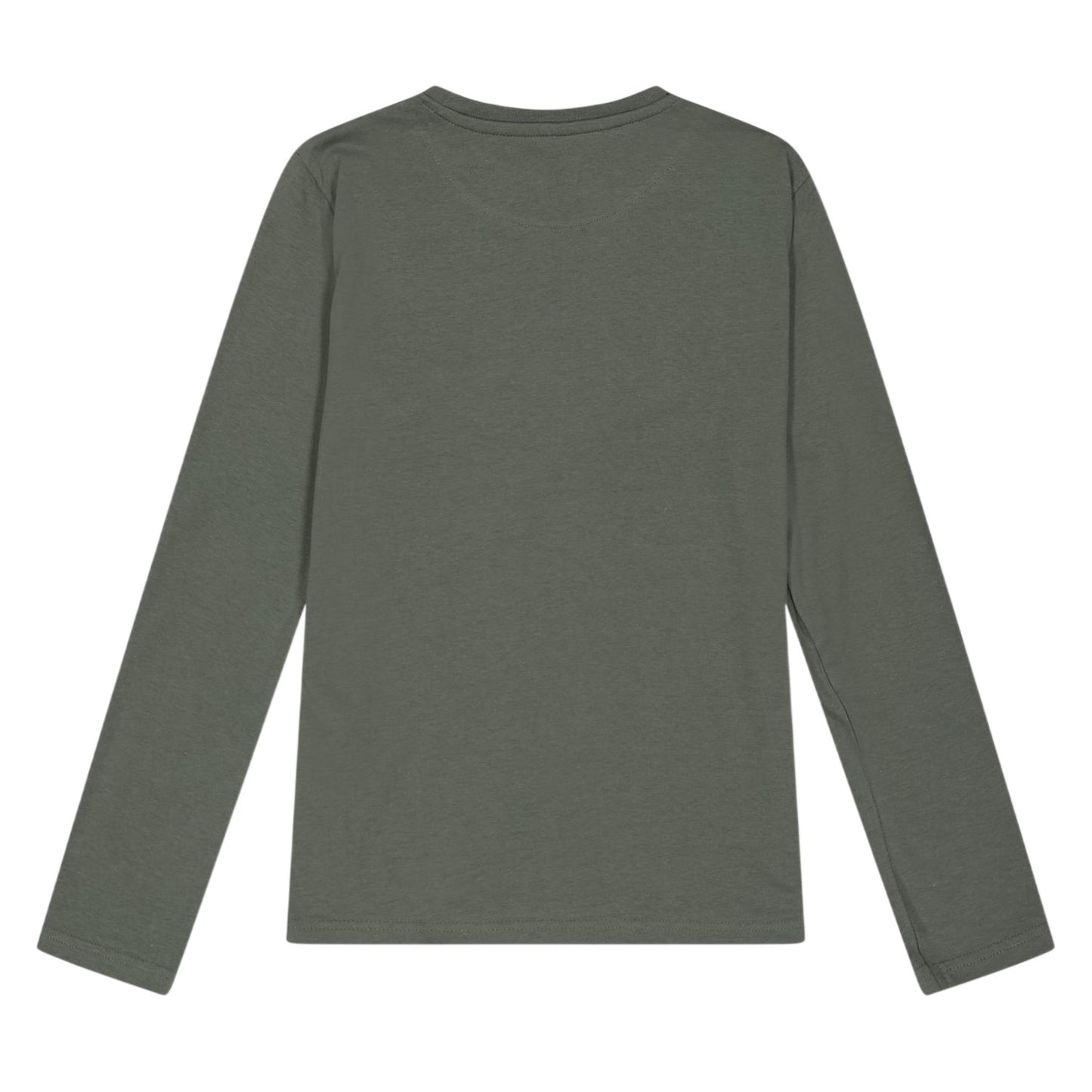 Green - Back - Farah Childrens-Kids Stacked Logo Long-Sleeved T-Shirt