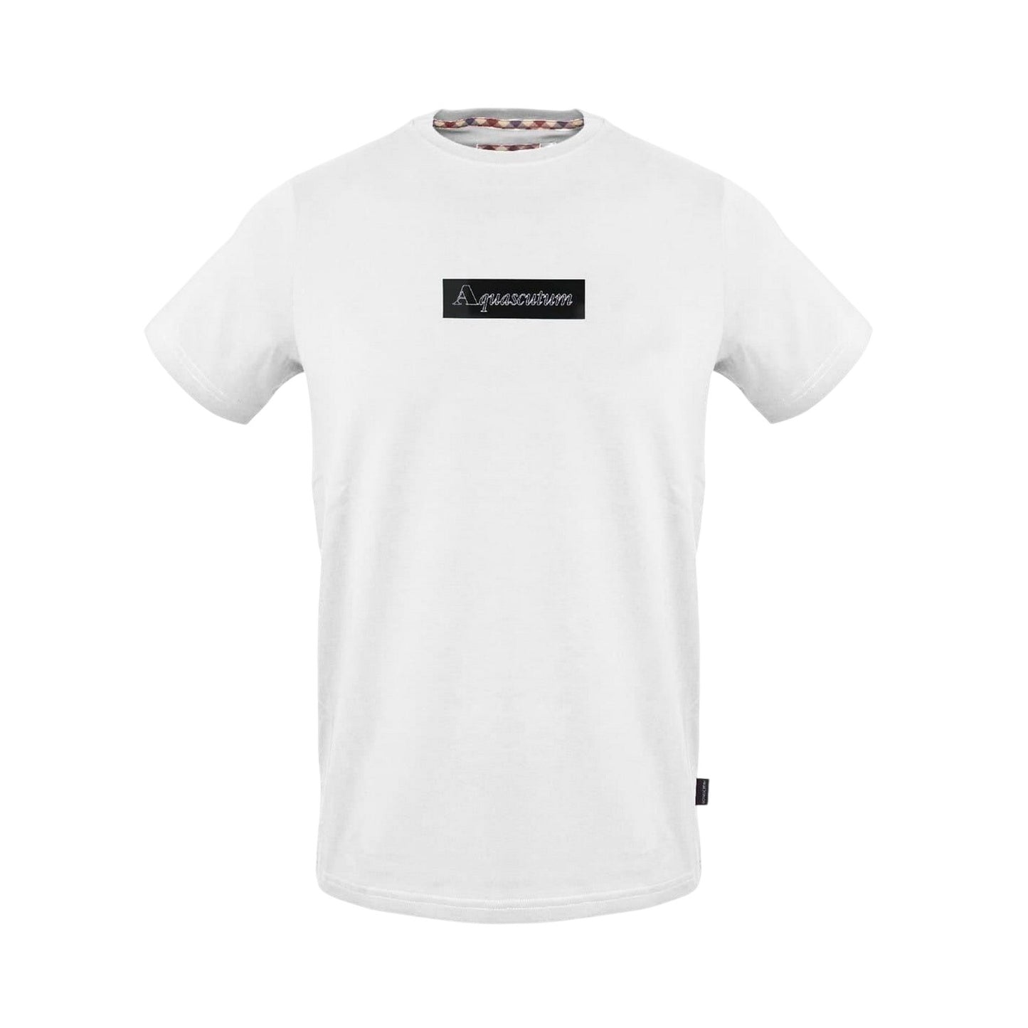White - Front - Aquascutum Mens Box Logo T-Shirt