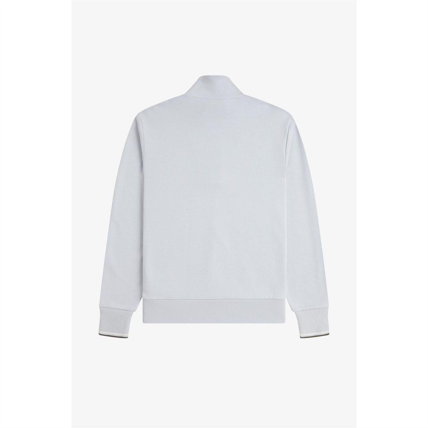 Dusky Blue - Back - Fred Perry Mens Logo Half Zip Sweatshirt