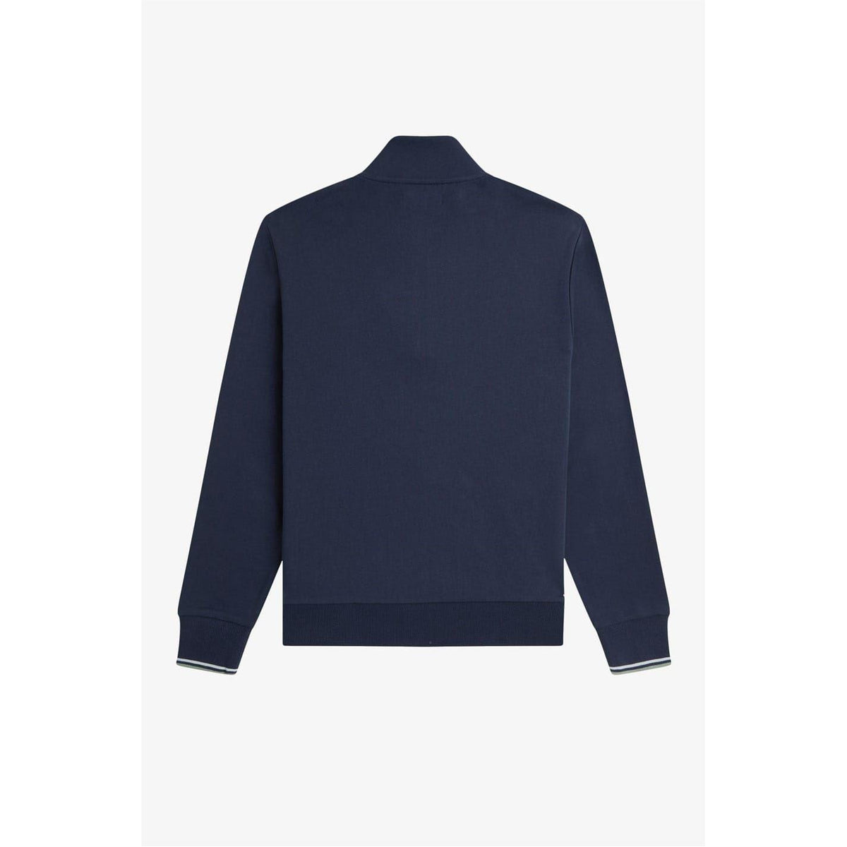 Airforce Blue - Back - Fred Perry Mens Logo Half Zip Sweatshirt