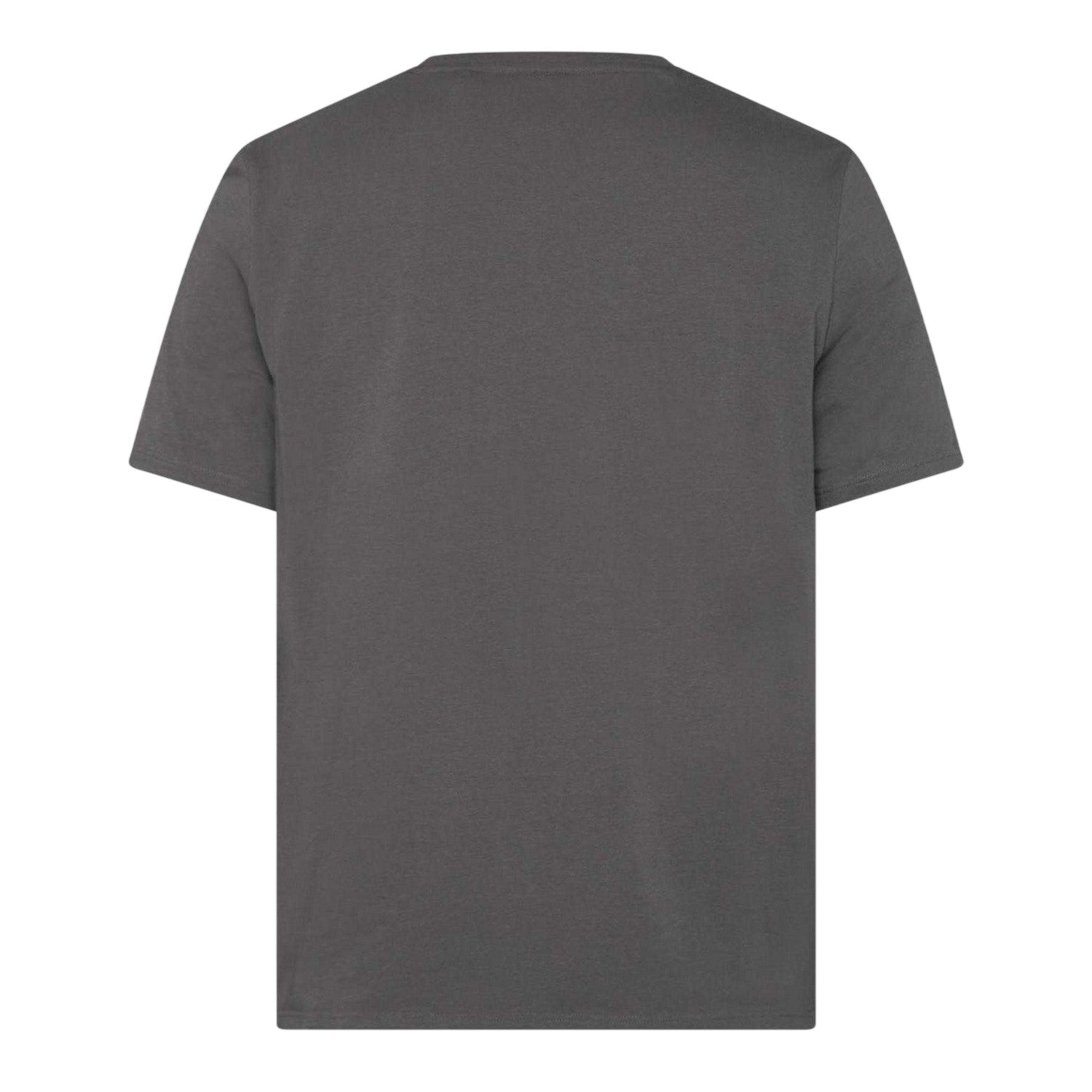 Grey - Back - Boss Mens Logo Stretch T-Shirt
