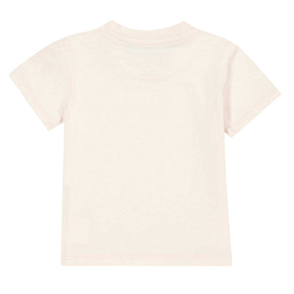 Pink - Back - Palm Angels Baby Spray Teddy T-Shirt