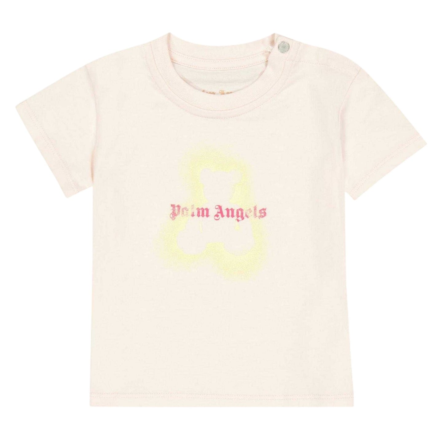 Pink - Front - Palm Angels Baby Spray Teddy T-Shirt