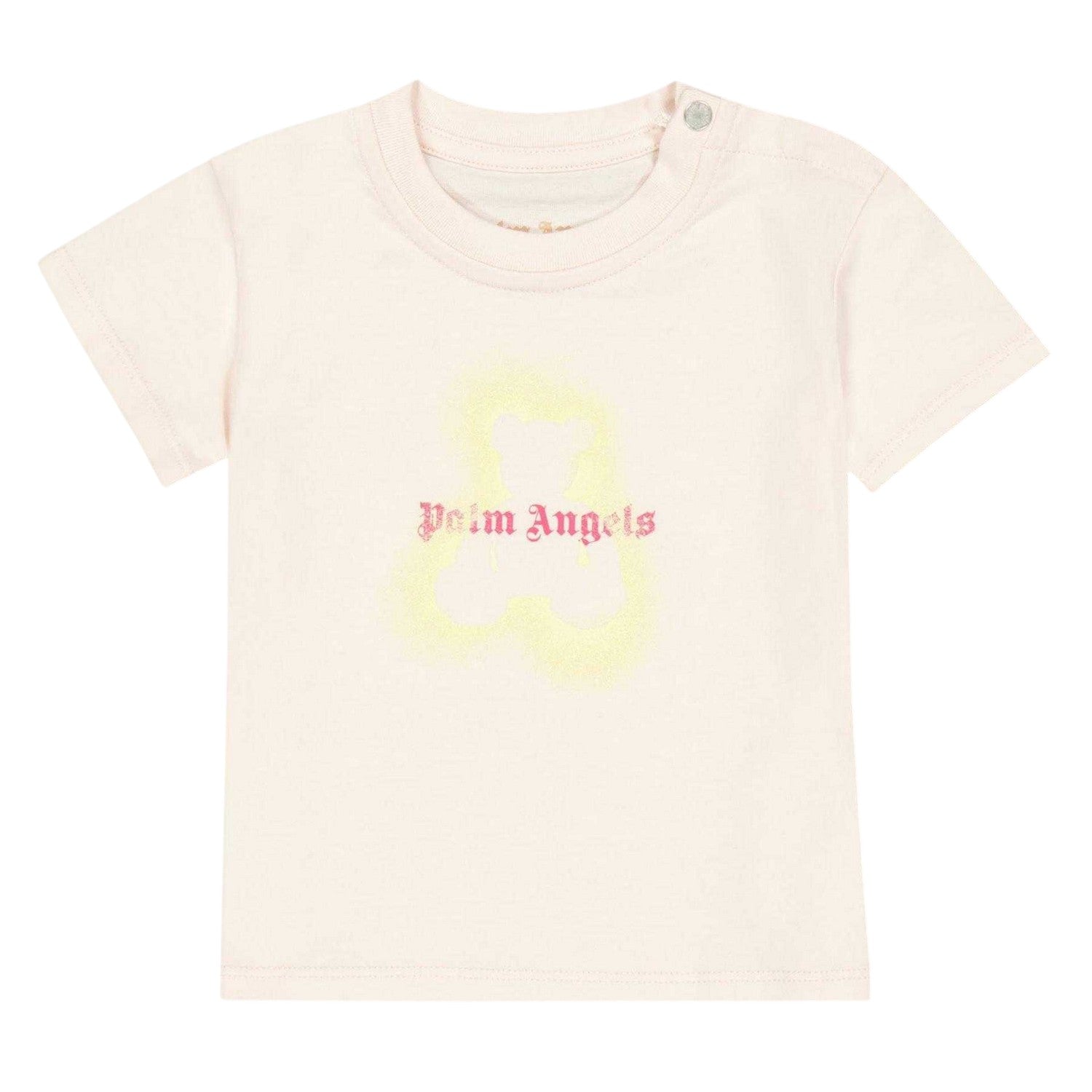 Pink - Front - Palm Angels Baby Spray Teddy T-Shirt
