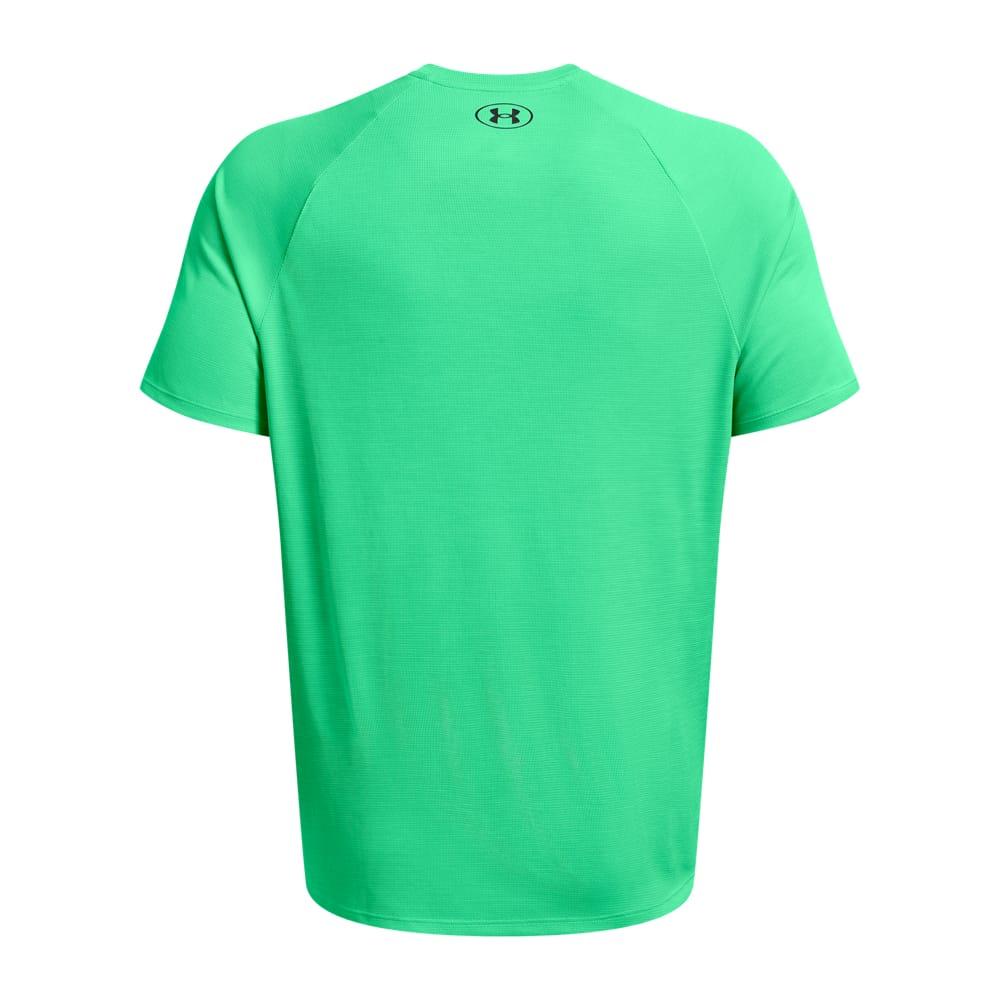 Green - Back - Under Armour Mens Tech Textured T-Shirt