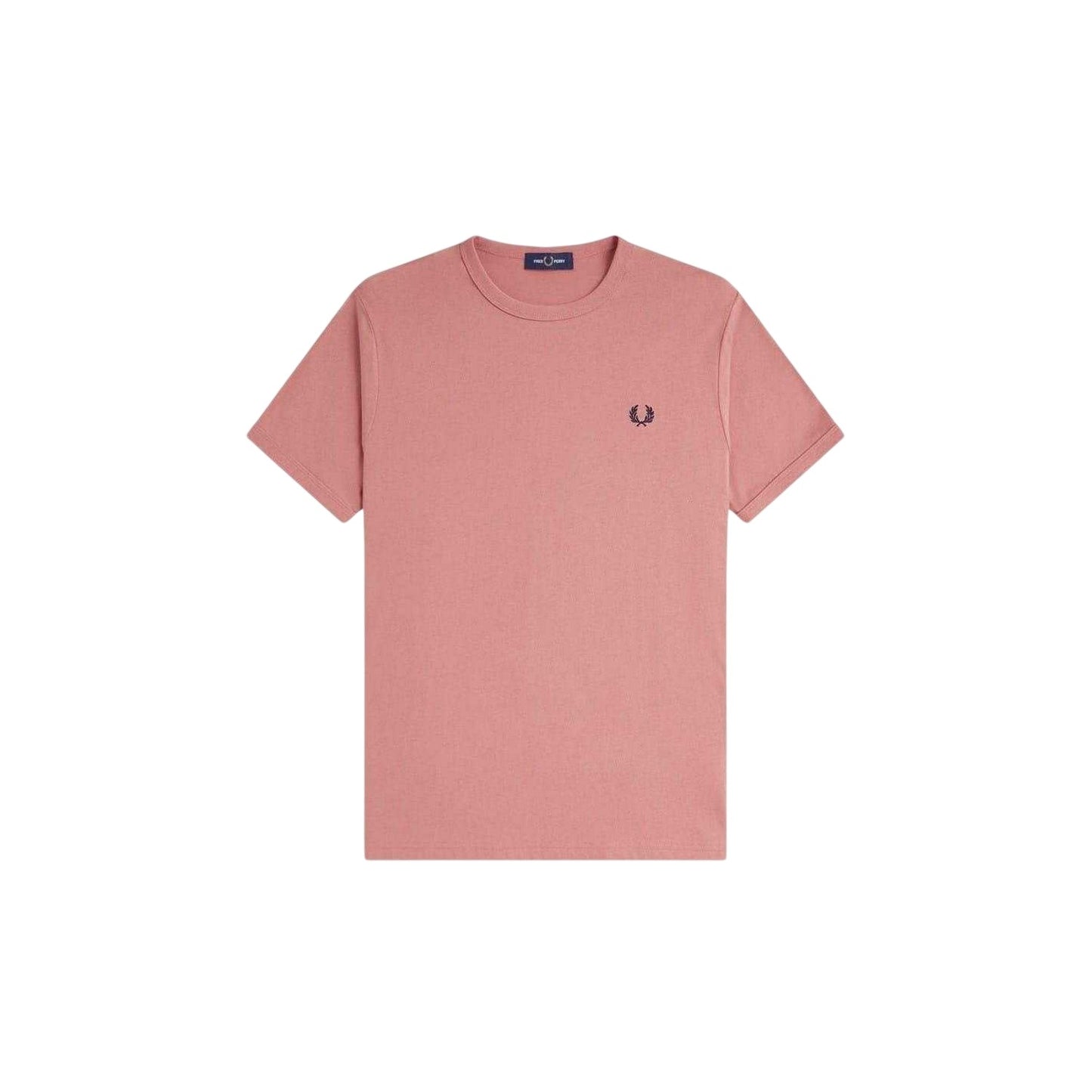 Putty - Front - Fred Perry Mens Embroidered Logo Cotton T-Shirt