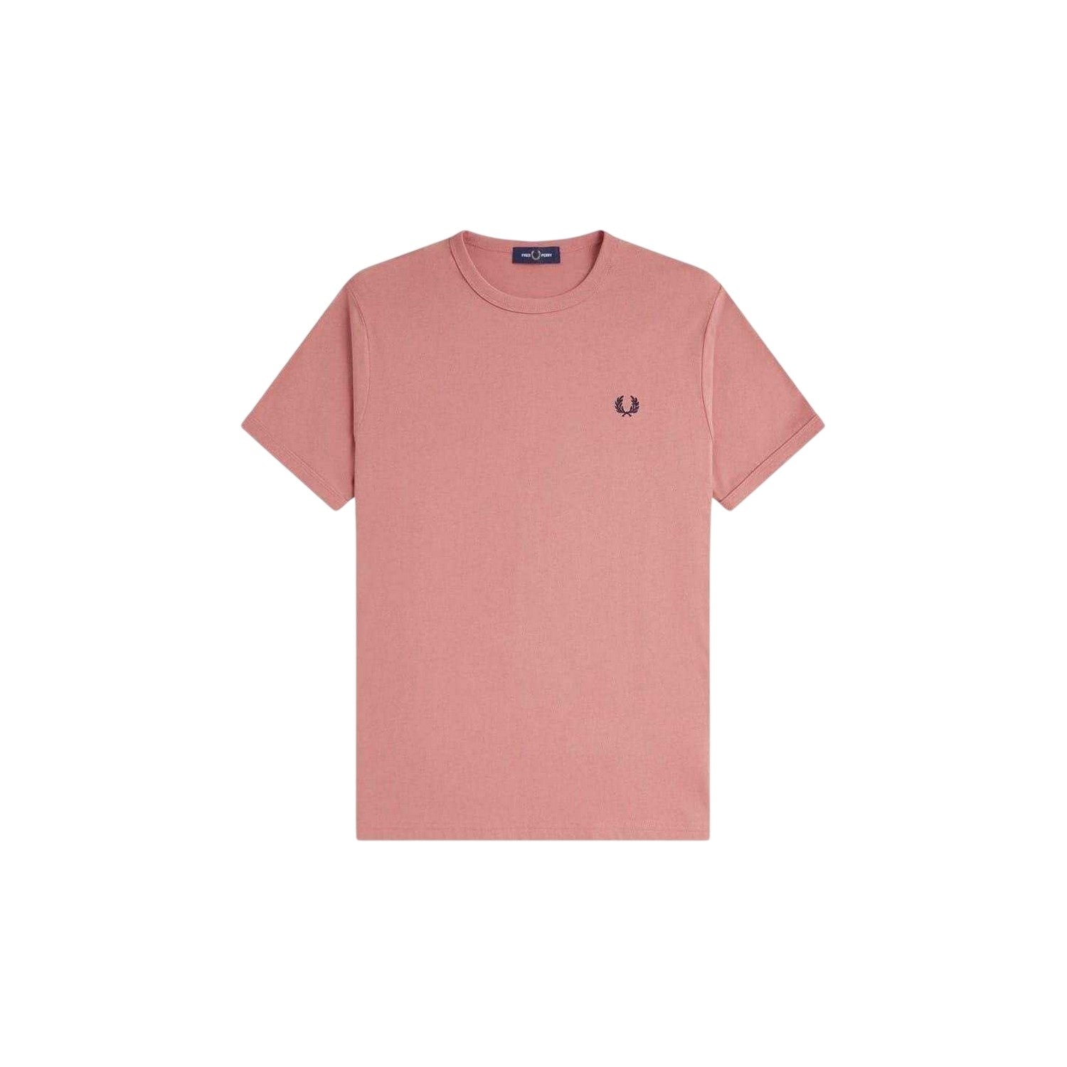 Putty - Front - Fred Perry Mens Embroidered Logo Cotton T-Shirt