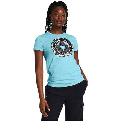 Blue - Side - Under Armour Womens-Ladies Black History Month T-Shirt