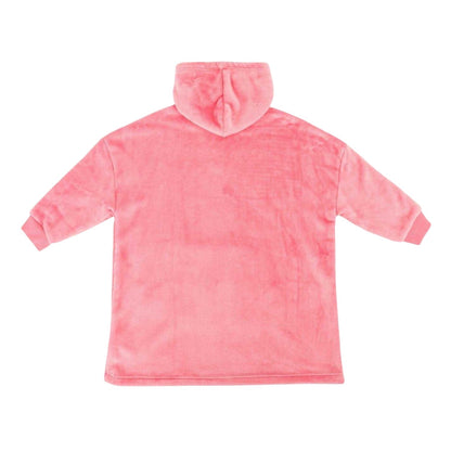 Pink - Back - Star Girls Snuggle Polyester Hoodie