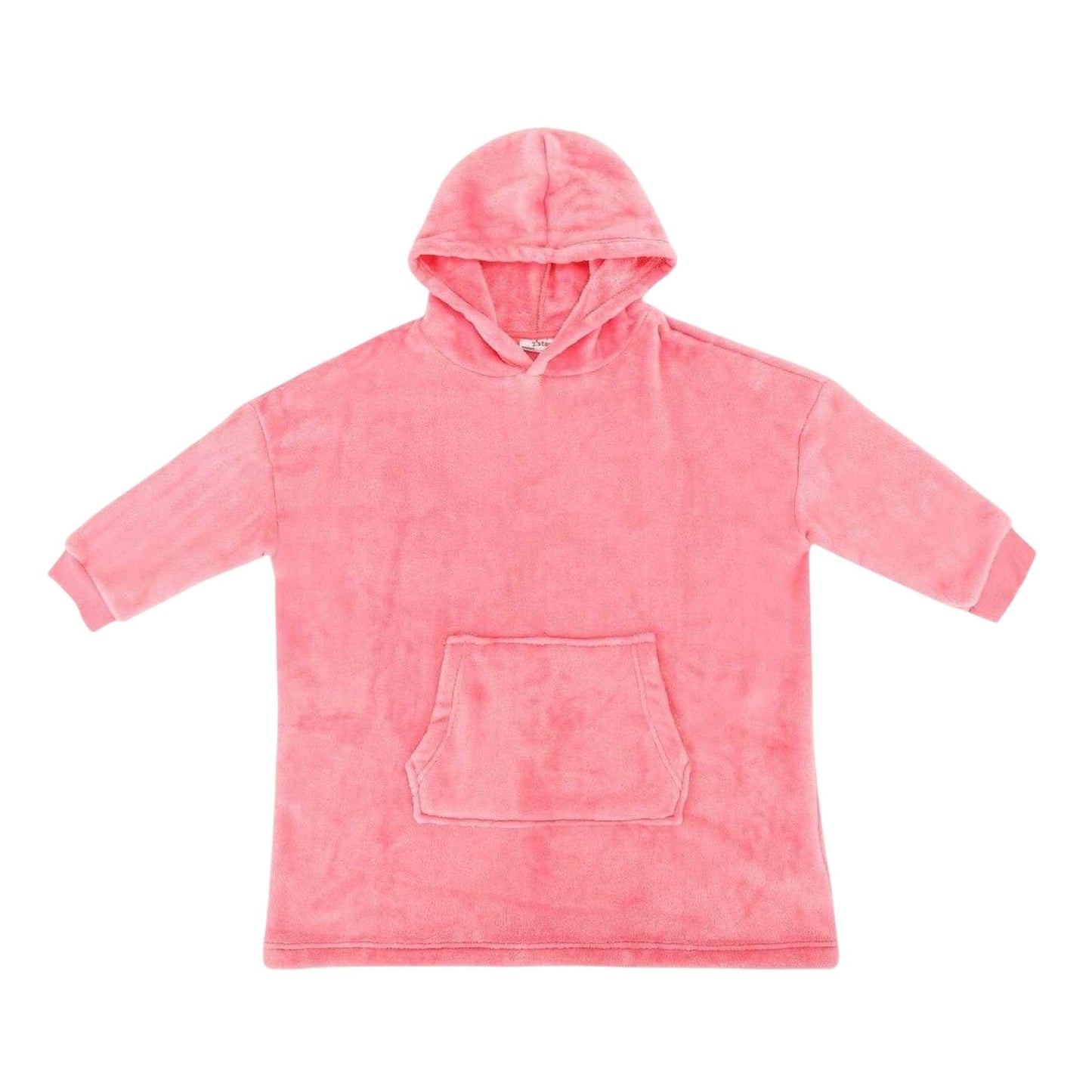 Pink - Front - Star Girls Snuggle Polyester Hoodie