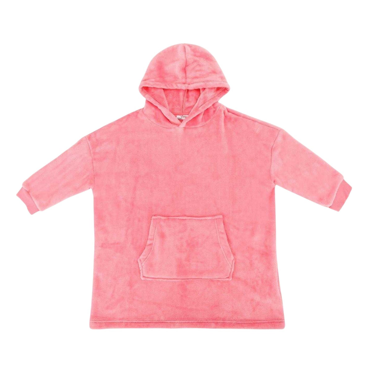 Pink - Front - Star Girls Snuggle Polyester Hoodie