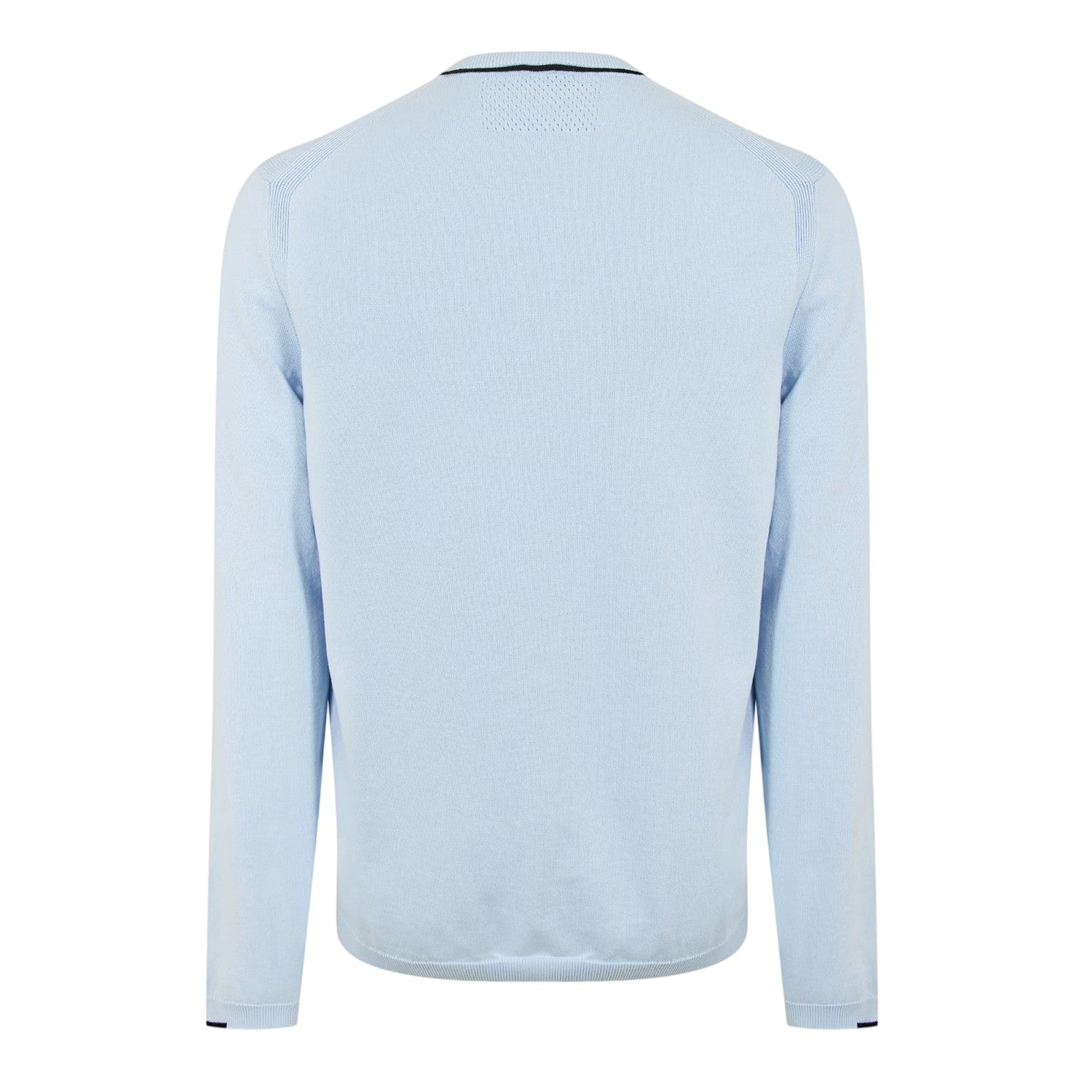 Blue - Back - Boss Mens Embroidered Logo Crew Neck Jumper
