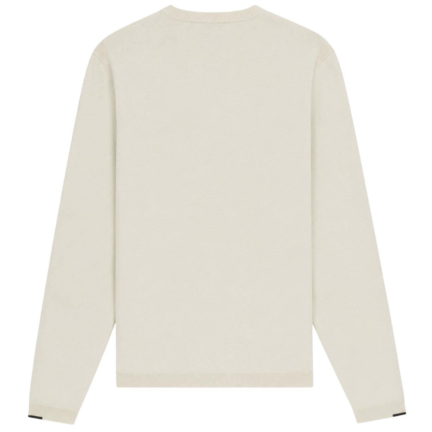 White - Back - Boss Mens Embroidered Logo Crew Neck Jumper