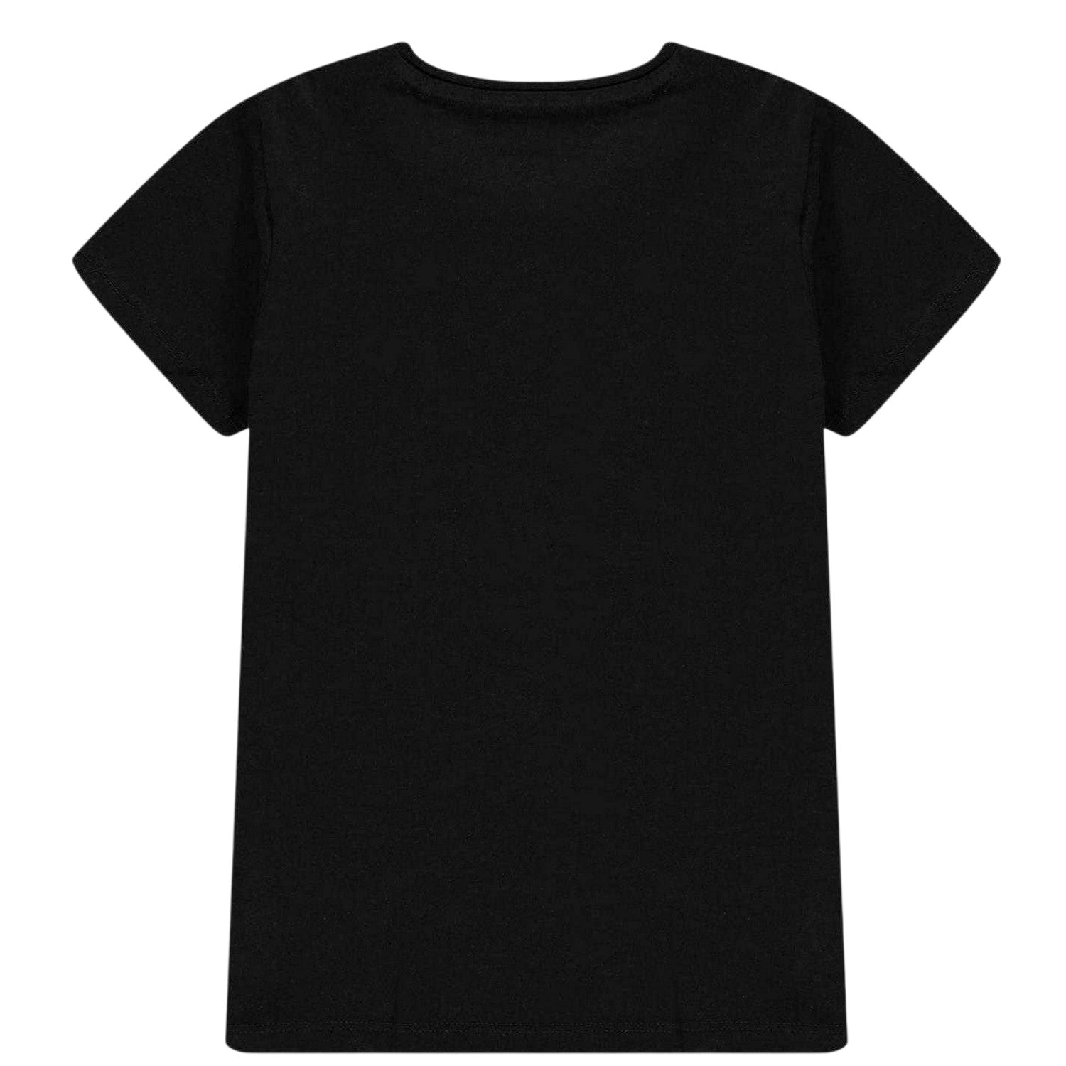 Black - Back - Guess Girls Core Logo T-Shirt