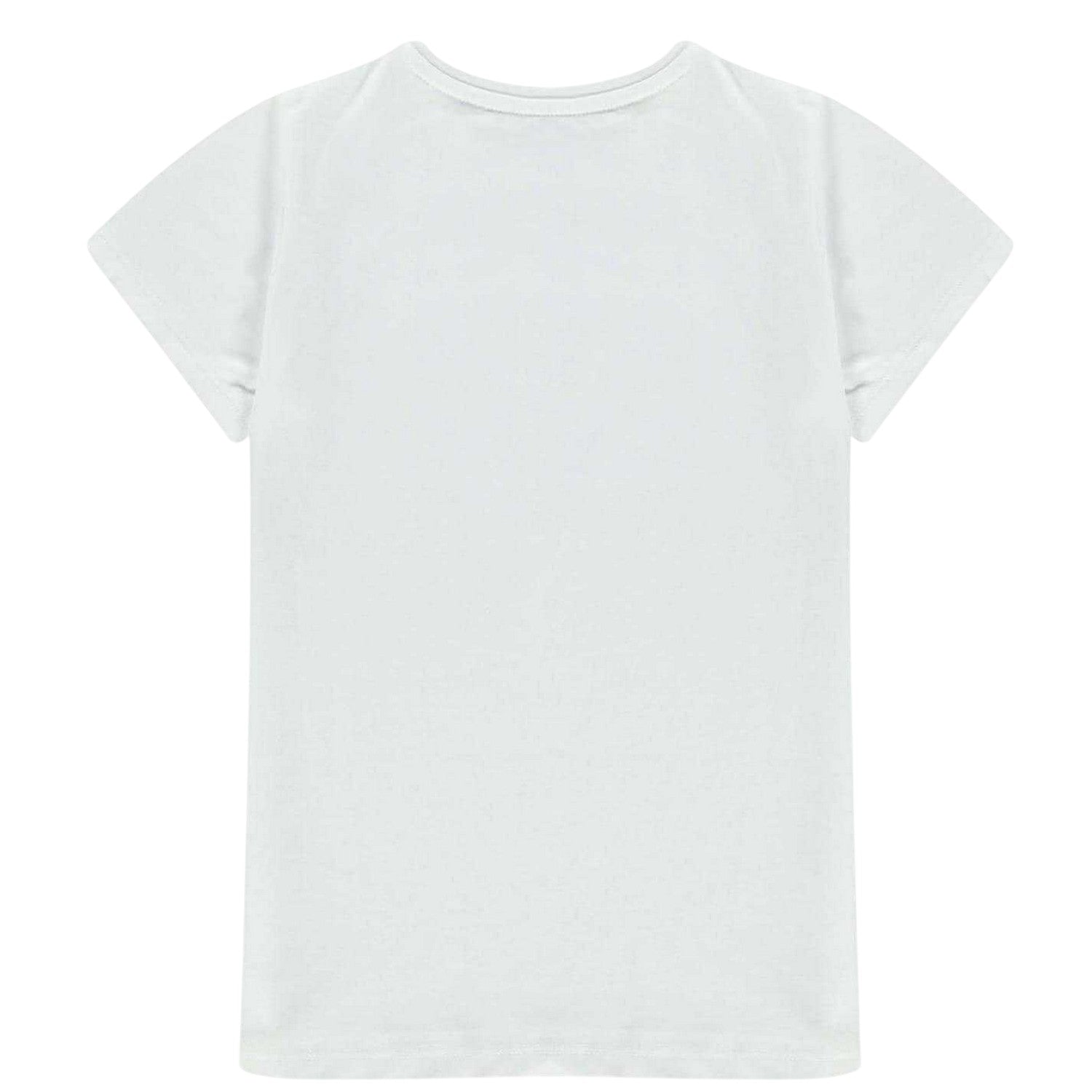 White - Back - Guess Girls Core Logo T-Shirt
