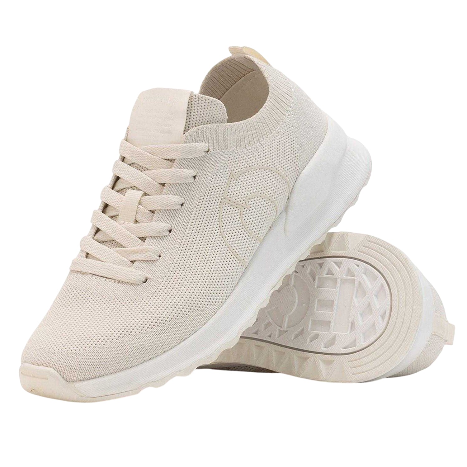 Off White - Lifestyle - Ecoalf Womens-Ladies Conde Knitted Flat Trainers