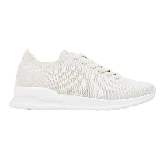 Off White - Front - Ecoalf Womens-Ladies Conde Knitted Flat Trainers