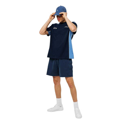 Navy-Sky - Side - Jack Wills Mens Retro Crew Neck Regular T-Shirt