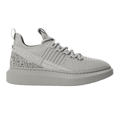 Grey - Front - Steve Madden Womens-Ladies Glorya Trainers