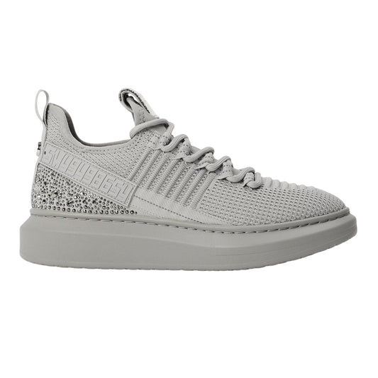 Grey - Front - Steve Madden Womens-Ladies Glorya Trainers