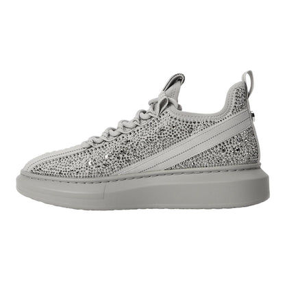 Grey - Back - Steve Madden Womens-Ladies Glorya Trainers