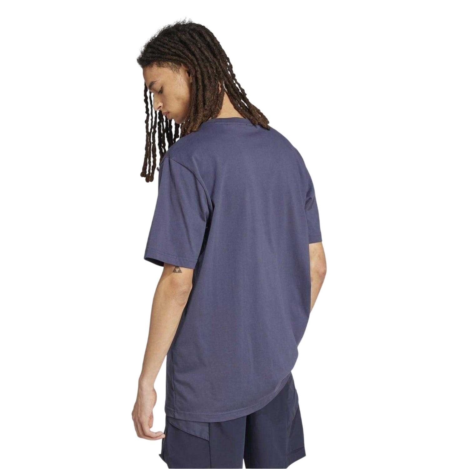 Blue - Back - Adidas Mens Season Juventus FC Performance Gym T-Shirt