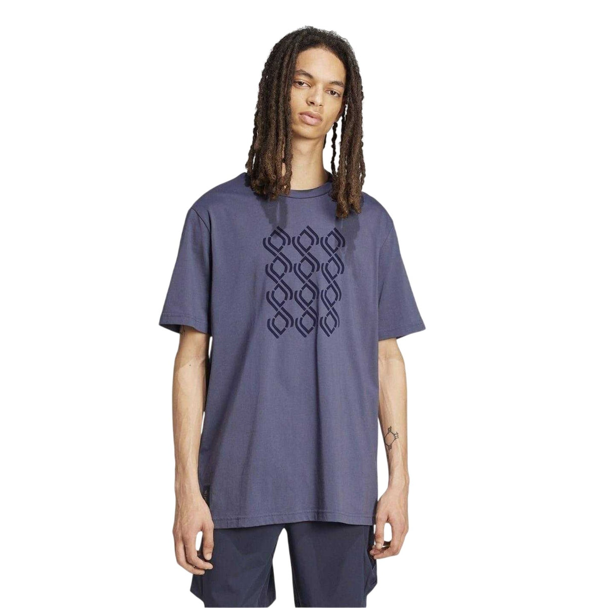 Blue - Side - Adidas Mens Season Juventus FC Performance Gym T-Shirt