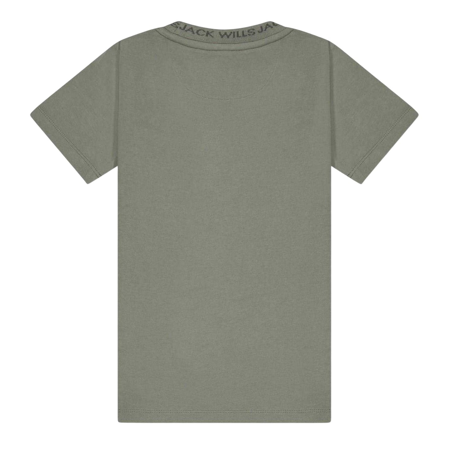 Washed Khaki - Back - Jack Wills Boys Jacquard T-Shirt