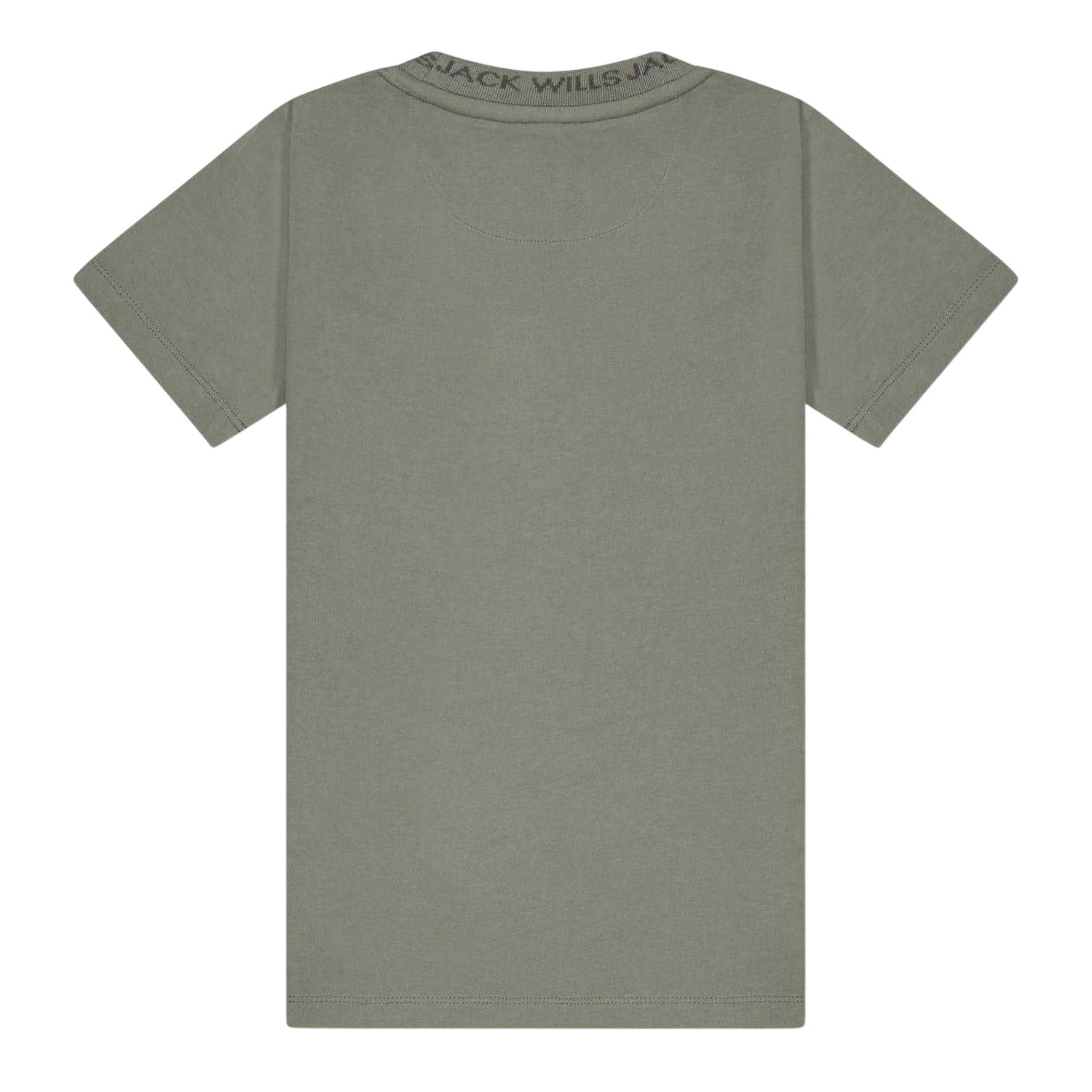 Washed Khaki - Back - Jack Wills Boys Jacquard T-Shirt