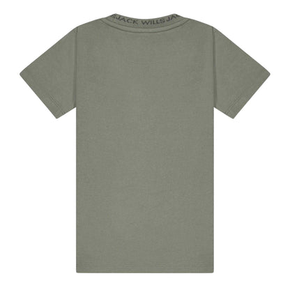 Washed Khaki - Back - Jack Wills Boys Jacquard T-Shirt