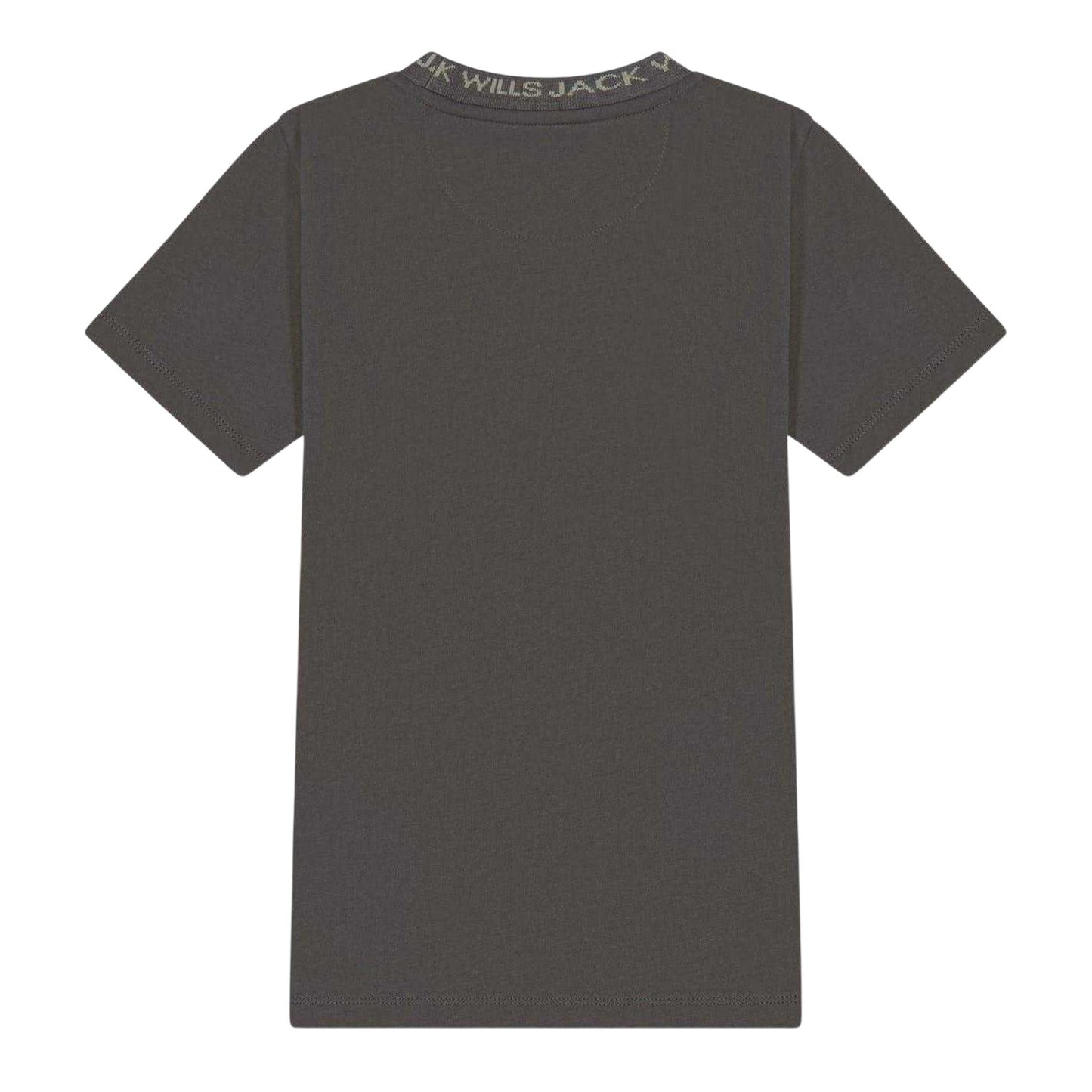 Slate - Back - Jack Wills Boys Jacquard T-Shirt
