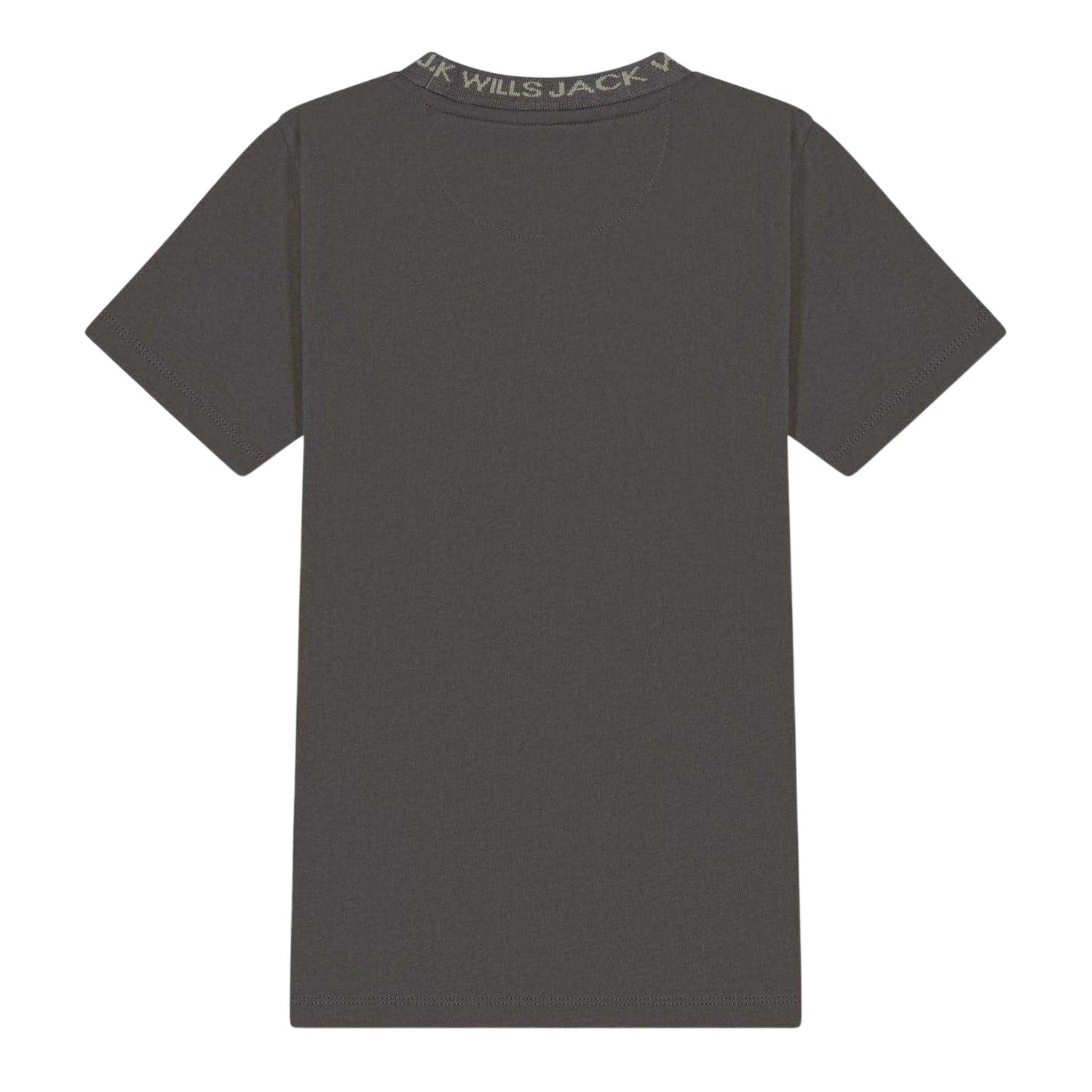 Slate - Back - Jack Wills Boys Jacquard T-Shirt