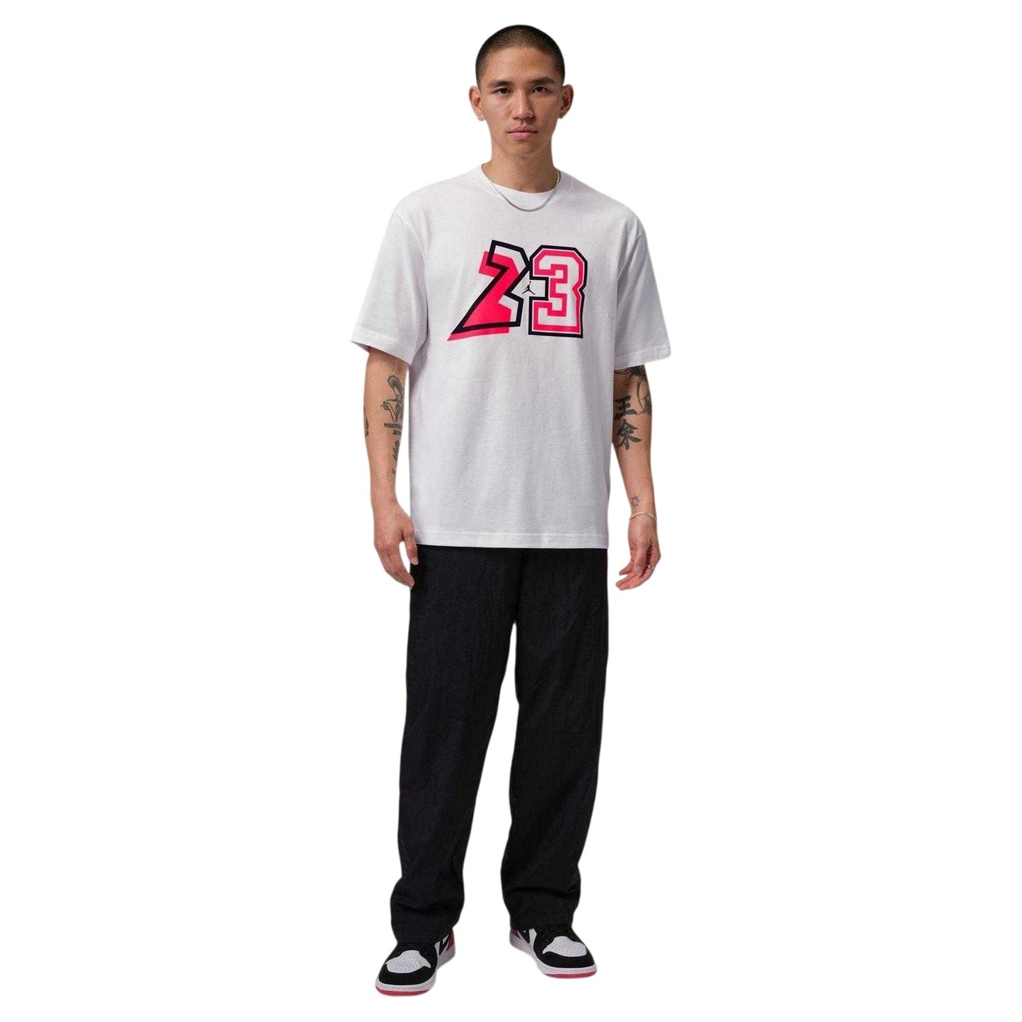 White - Side - Nike Mens 23 Graphic Print T-Shirt