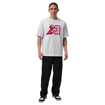 White - Side - Nike Mens 23 Graphic Print T-Shirt