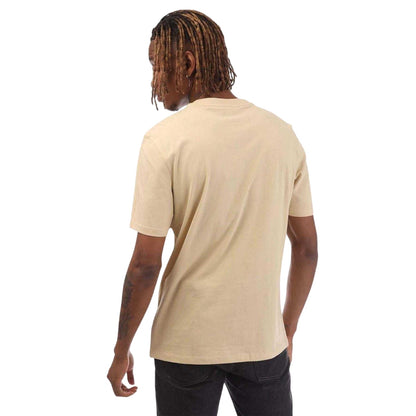 Beige - Back - Hugo Mens Dero222 Regular T-Shirt