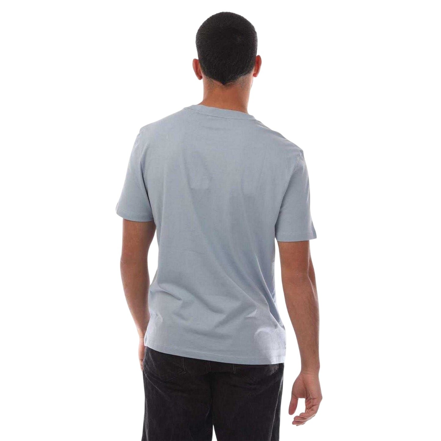 Blue - Back - Hugo Mens Dero222 Regular T-Shirt