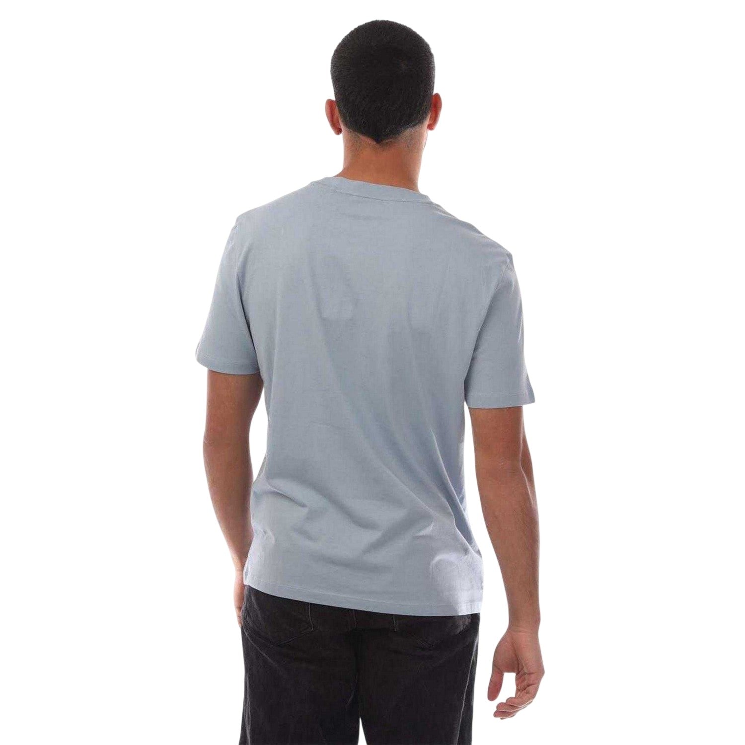 Blue - Back - Hugo Mens Dero222 Regular T-Shirt