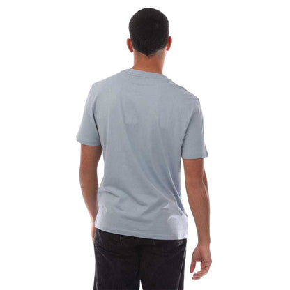 Blue - Back - Hugo Mens Dero222 Regular T-Shirt
