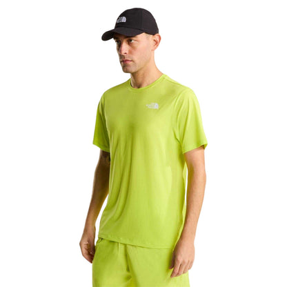 Yellow Fizz - Side - The North Face Mens 24-7 Logo T-Shirt