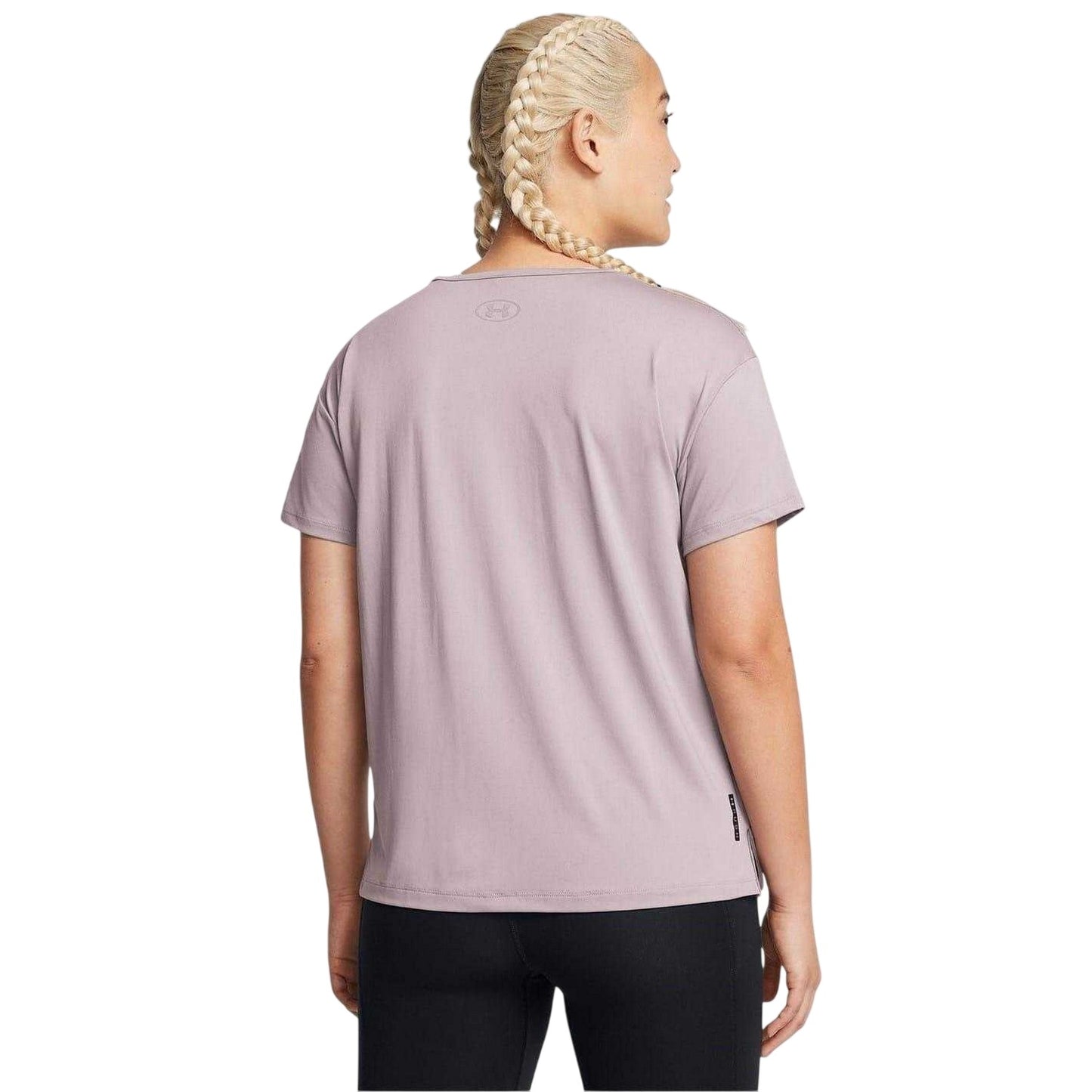 Grey - Back - Under Armour Womens-Ladies Vanish Energy UA Rush Gym Top