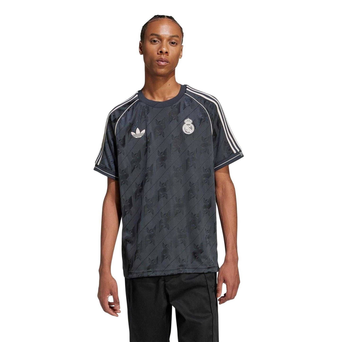 Dark Grey - Side - Adidas Mens Lifestyle Real Madrid CF Football Jersey