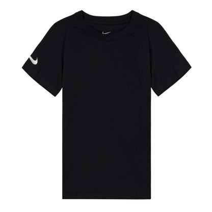 Black-White - Front - Nike Childrens-Kids Performance T-Shirt