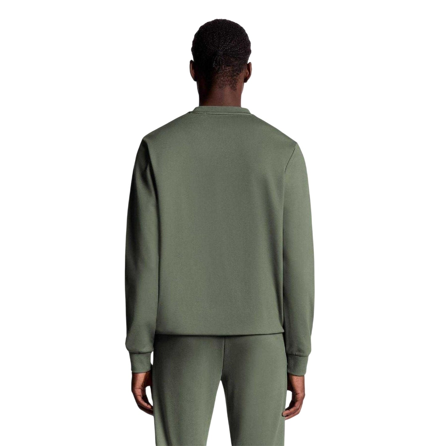 Green - Back - Lyle & Scott Mens Lightweight Sports Sweatshirt